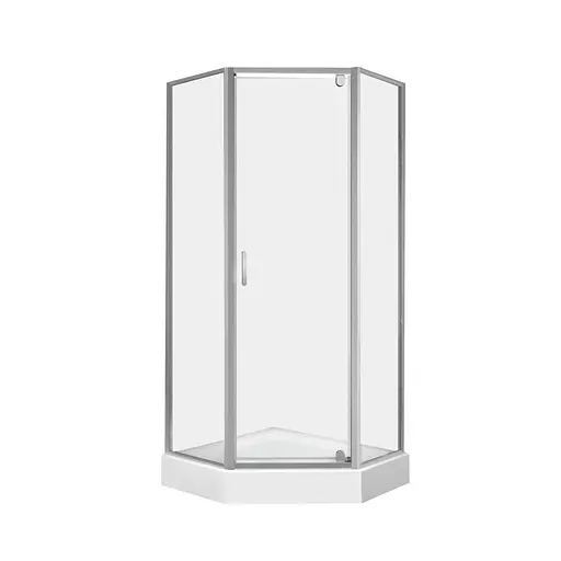 Душевая кабина Qtap Leo CRM10995-AC6 Clear 2020x900x900 мм + поддон Diamond 309912 90x90x12 см с сифоном - фото 1