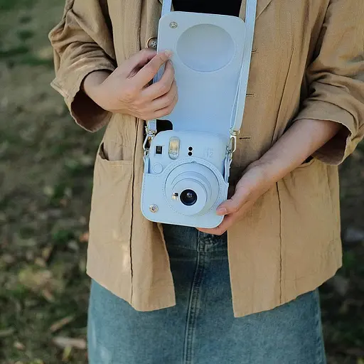 Набор камера Fujifilm Instax Mini 12, Фотобумага 20шт, Чехол, Фотоальбом 64 фото Голубой - фото 8