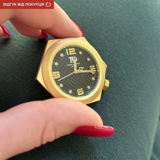 Нагрудные часы T5 Service (Золотистые) - фото 5