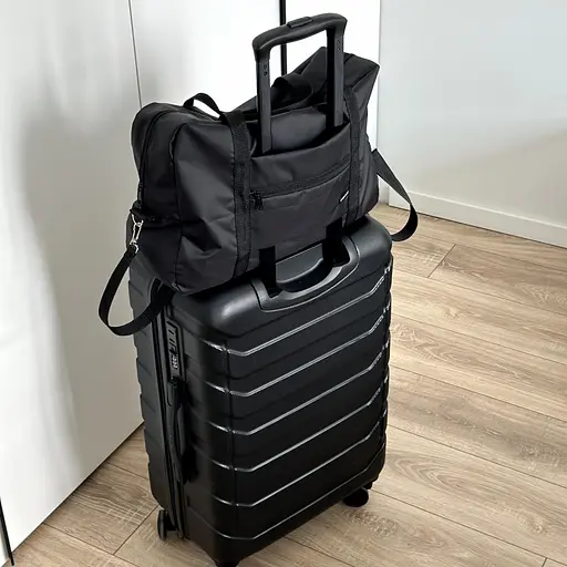 Набір для подорожі бананка на пояс для грошей та сумка для речей (чорний) - фото 4