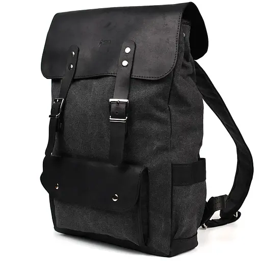 Кожаный мужской рюкзак TARWA 42х33х12 см nsa0001341 - фото 3