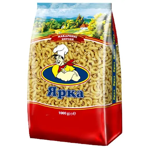 Макаронные изделия Ярка Рожки мелкие гладкие 4 мм 1 кг
