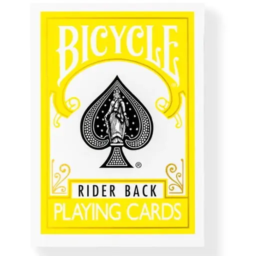 Карты игральные United States Playing Card Company Bicycle Rider Back Yellow deck (09421) - фото 1