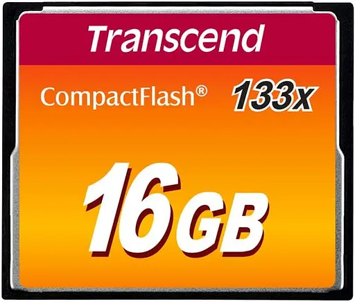 Карта памяти Transcend 16GB Compact Flash CF 133X (TS16GCF133) - фото 1