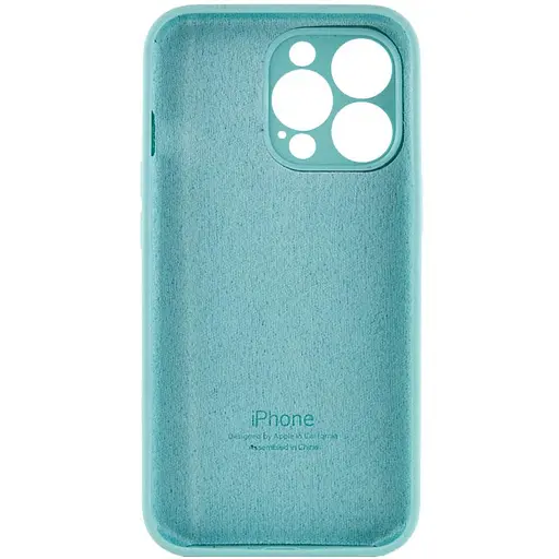 Чехол Epik Silicone Case Full Camera Protective AA для Apple iPhone 15 Pro 6.1 Бирюзовый/Marine Green - фото 4