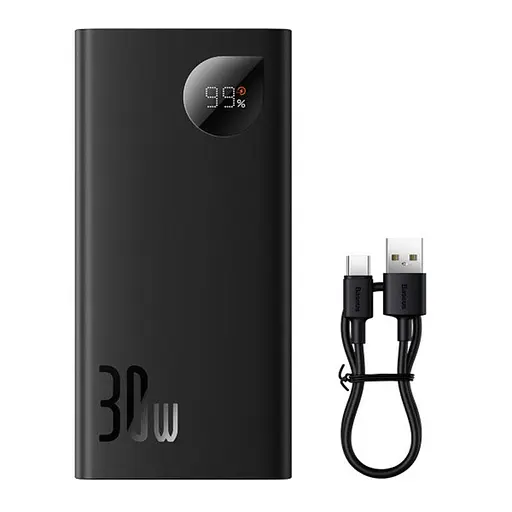 Зовнішній акумулятор (Power Bank) Baseus Adaman2 Digital Display 10000 mAh 30 W PPADM2-10 чорний - фото 7