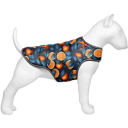 Курточка-накидка для собак Waudog Clothes, малюнок "Апельсини", XXS, А 23 см, B 29-36 см, С 14-20 см