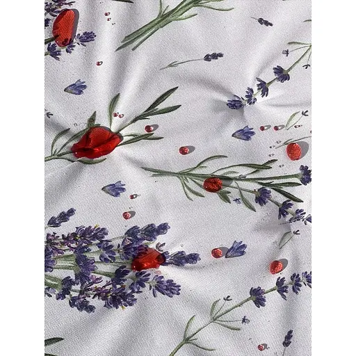 Водоотталкивающая подушка для стула с 3D-принтом Лаванда 40х40 см фиолетовая 4 шт. - фото 9