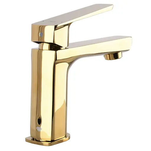 Змішувач для умивальника Topaz Lexi TL- 21201-H57-AUV Золотий - фото 5