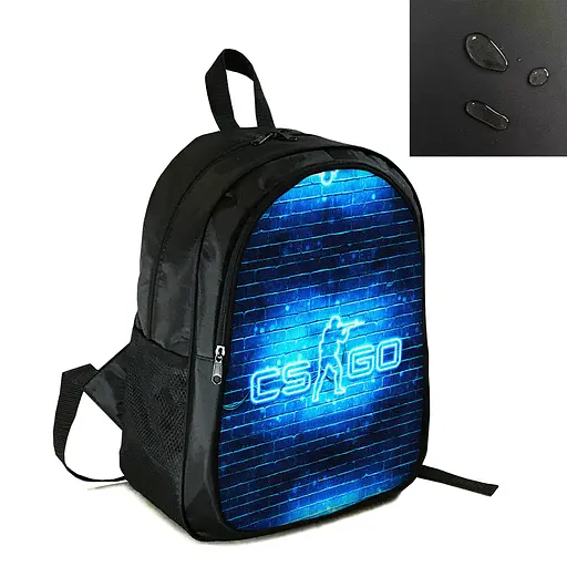 Рюкзак городской/школьный 38×28см с принтом CS:GO/Counter-Strike детский, подростковый, спортивный (4136)