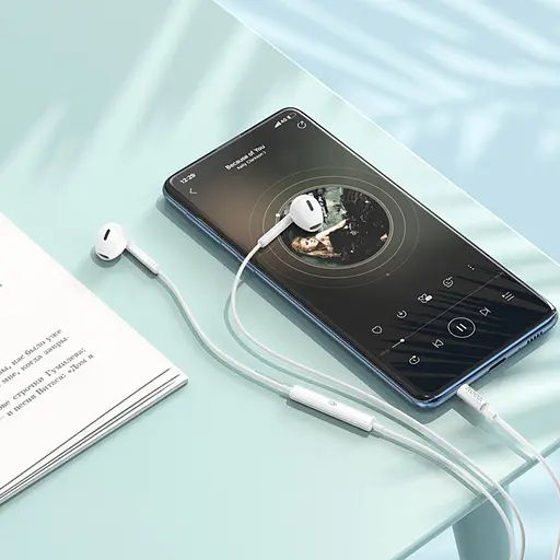 Навушники вкладки Hoco M109 Jack 3.5 білий - фото 2