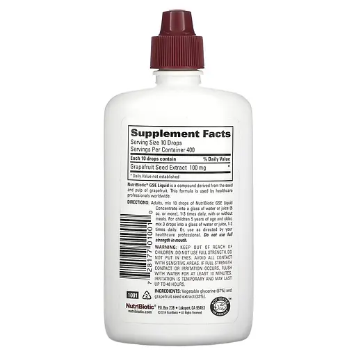Екстракт насіння грейпфруту Nutribiotic GSE Liquid Concentrate 118 ml (1086-2022-10-1728) - фото 2