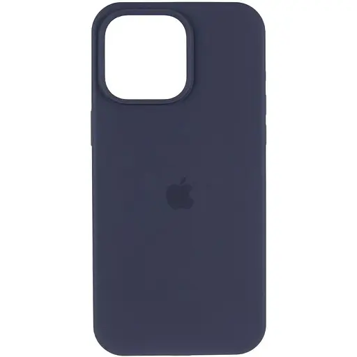 Чохол Epik Silicone Case AA Logo with MagSafe для Apple iPhone 15, 6.1 Темно-синій/Midnight blue - фото 2