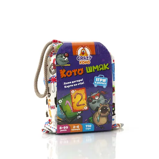 Настільна гра в мішечку Котошмяк, Vladi Toys, VT8077-09 (українською)