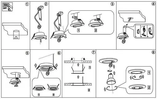 Точковий світильник Ideal Lux BLUES FI1 ROUND TRASPARENTE (083254) - фото 4