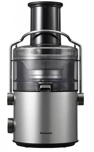 Соковижималка Panasonic 1000Вт чаша-1.5л жмих-2л жолоб на ціле яблуко пластик/метал чорний - фото 2