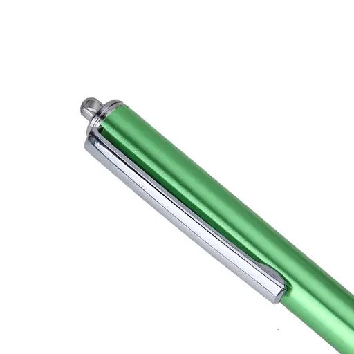Стилус ємнісний, алюмінієвий, з отвором для кріплення, зелений - фото 2