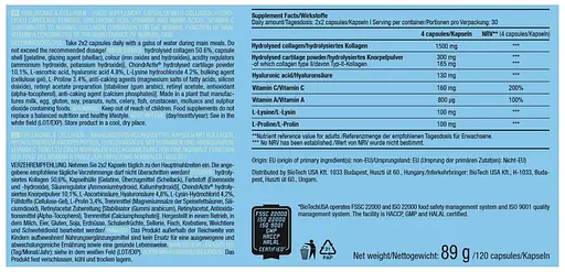 Харчова добавка BiotechUSA Hyaluronic & Collagen 120 капсул - фото 2