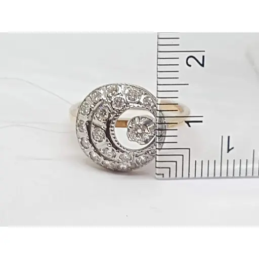 Золоте кільце Qvaliz з діамантами. 8В410158536/10 18 - фото 6