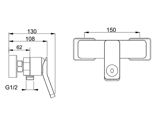 Змішувач для душа ASIGNATURA Unique чорний (85503802) - фото 4