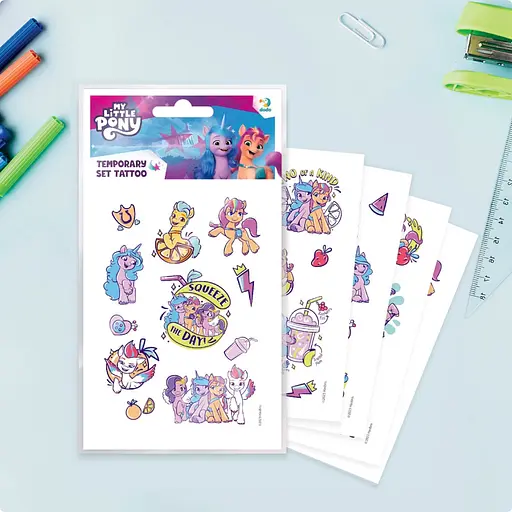 Набір дитячих тимчасових татуювань My Little Pony 200438, 4 аркуші - фото 2
