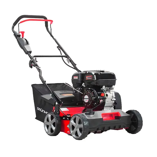 Аэратор-скарификатор бензиновый Grunhelm TS-40S 2в1, 7 л.с., ширина обработки 40см, вес 42 кг (92571)