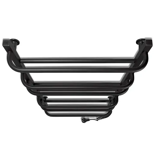 Електрична рушникосушарка Laris Зебра Комфорт ЧФЧ10 500x900 Е права R3 73207639, Чорний матовий, Праве, Електронний - фото 4