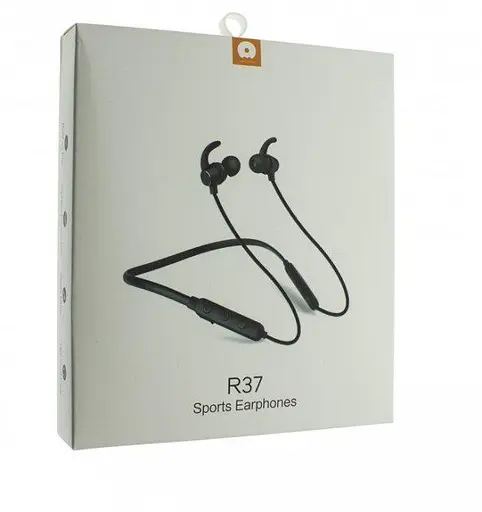 Бездротові вакуумні блютуз навушники WUW R37 Bluetooth Black - фото 4