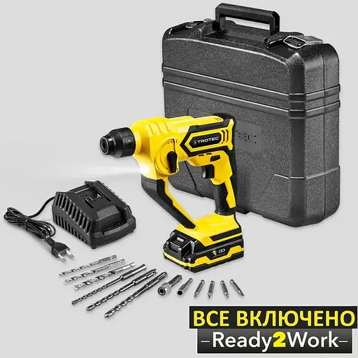 Перфоратор акумуляторний Trotec PRDS 10-20V з кейсом (DAS302796) - фото 8