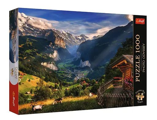 Пазл Photo Odyssey: Долина Лаутербруннен, Швейцарія - 1000 елементів Trefl 10821