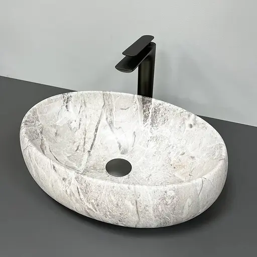 Умивальник VBI Veneto stone накладний VBI-012803, Сірий - фото 3