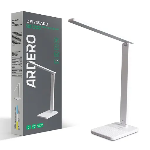Світлодіодний настільний світильник Ardero DE1735ARD 16Вт білий - фото 1