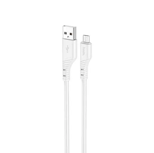 Кабель Hoco X97 Crystal color silicone charging data cable Micro білий