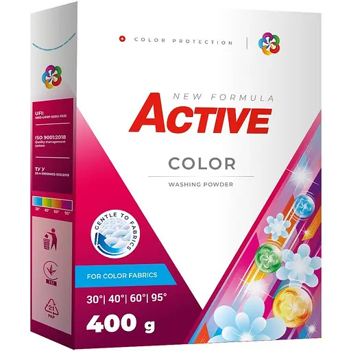 Порошок для прання Active Color з ароматом свіжості 400 г