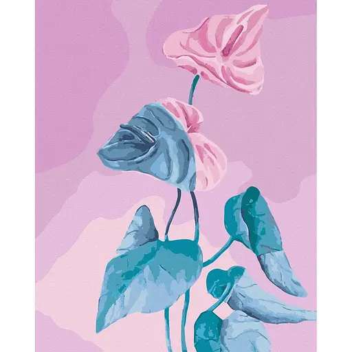 Картина за номерами на підрамнику Brushme Квітуче серце Катерина Савич