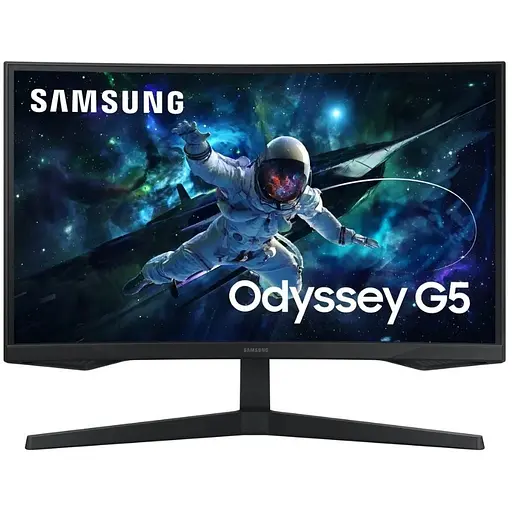 Монiтор Samsung 27" Odyssey G5 S27CG550 Black (LS27CG550EIXCI) VA Black Curved 165Hz