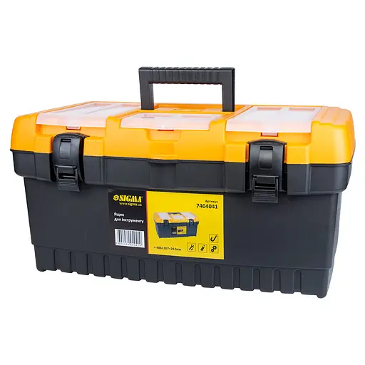 Набір ящиків для інструменту 4в1 Sigma 320×155×139мм, 413×212×186мм, 486×267×242мм, 564×310×310мм 7404011 - фото 2