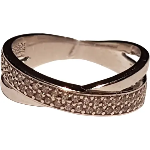 Золотое кольцо Столичная Ювелирная Фабрика с фианитами. 140323б 19