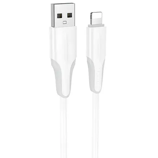 Дата кабель Borofone BX119 New USB to Lightning 2.4A (1m) White