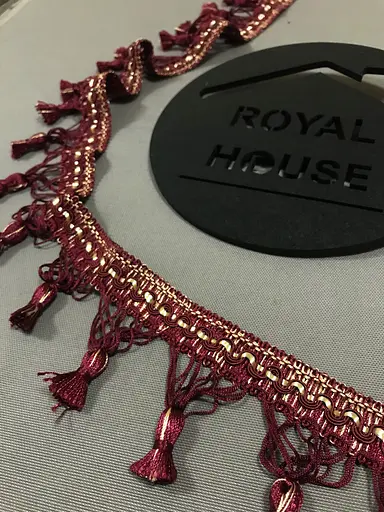 Бордовая бахрома (кисти) - фото 1