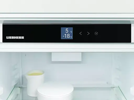 Холодильник Liebherr встраиваемый с нижней морозильной камерой 177x55,9x54,6, холод.отд.-182 л, мороз.отд.-67 л, 2-дверный, A++, NF, льдогенератор, дисплей внутр., белый - фото 6
