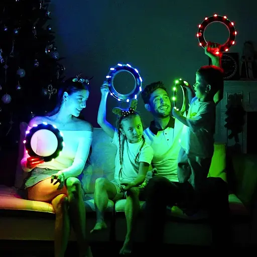 Фрісбі TOSY 16 мільйонів кольорів RGB або 12 світлодіодів, супер яскравий, режим втрачених, автоматичне освітлення - фото 3