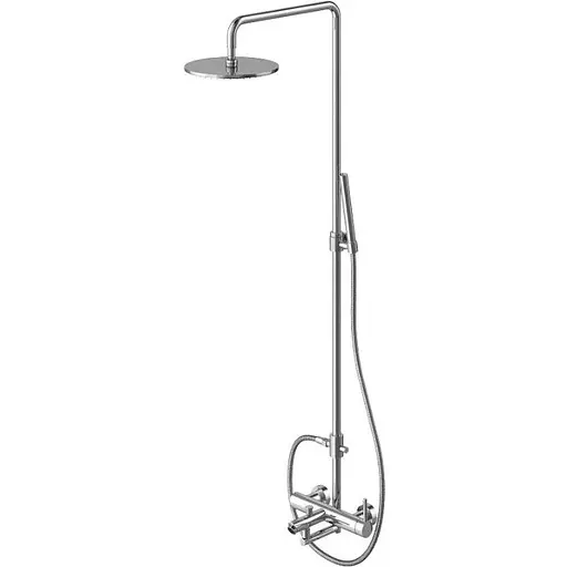 Душова система Kohlman Roxin Chrom з виливом QW277R, Хром - фото 1