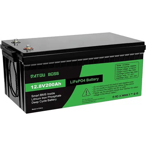 Аккумулятор DATOU BOSS LiFePO4 12V (12.8V/200Ah/2560Wh) (SP-DT-12V200A-A01-EU) [154673] - фото 1