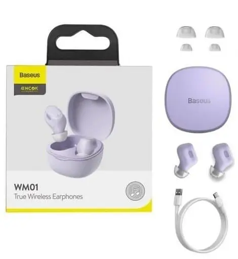 Навушники Baseus TWS WM01 TWS purple (NGTW240005) - фото 7