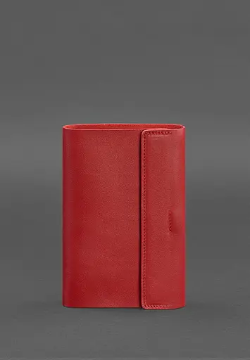 Кожаный блокнот софт-бук 7.0 красный - фото 2