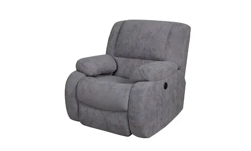 Крісло Ремо з електричним реклайнером сірий
