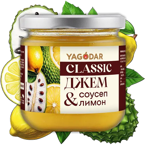 Джем Yagodar Соусеп Лимон 210 г  - фото 2