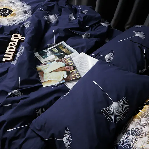 Пододеяльник Moon&Star Бязь Gold Люкс Dandelion Night Полуторный Евро 160x220 см - фото 5