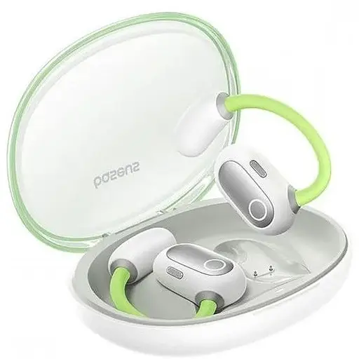 Наушники Baseus Eli Sport 1 Open-Ear TWS Earbuds, IPX4, BT5.3, 65mAh, 600mAh, 7.5h, Green A00064400641-00